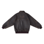 Aged Leather Jacket (Brown)