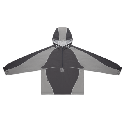 Nylon Track Jacket (Grey / Grey)